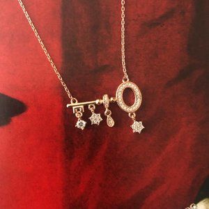 NWT Key Rose Gold over Sterling Silver Necklace